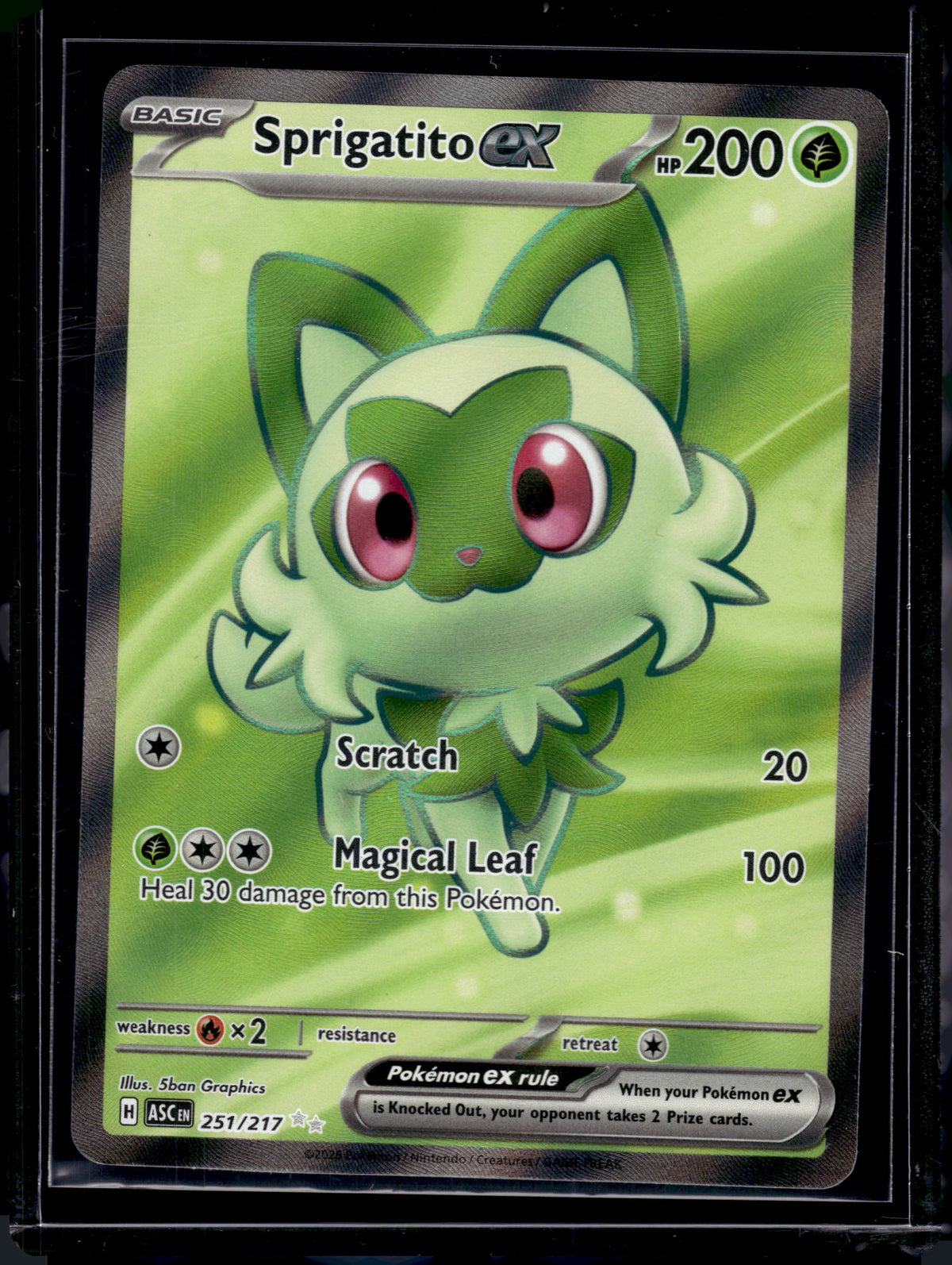 2026 Mega Evolution – Ascended Heroes Sprigatito EX Holo UR FA #251/217