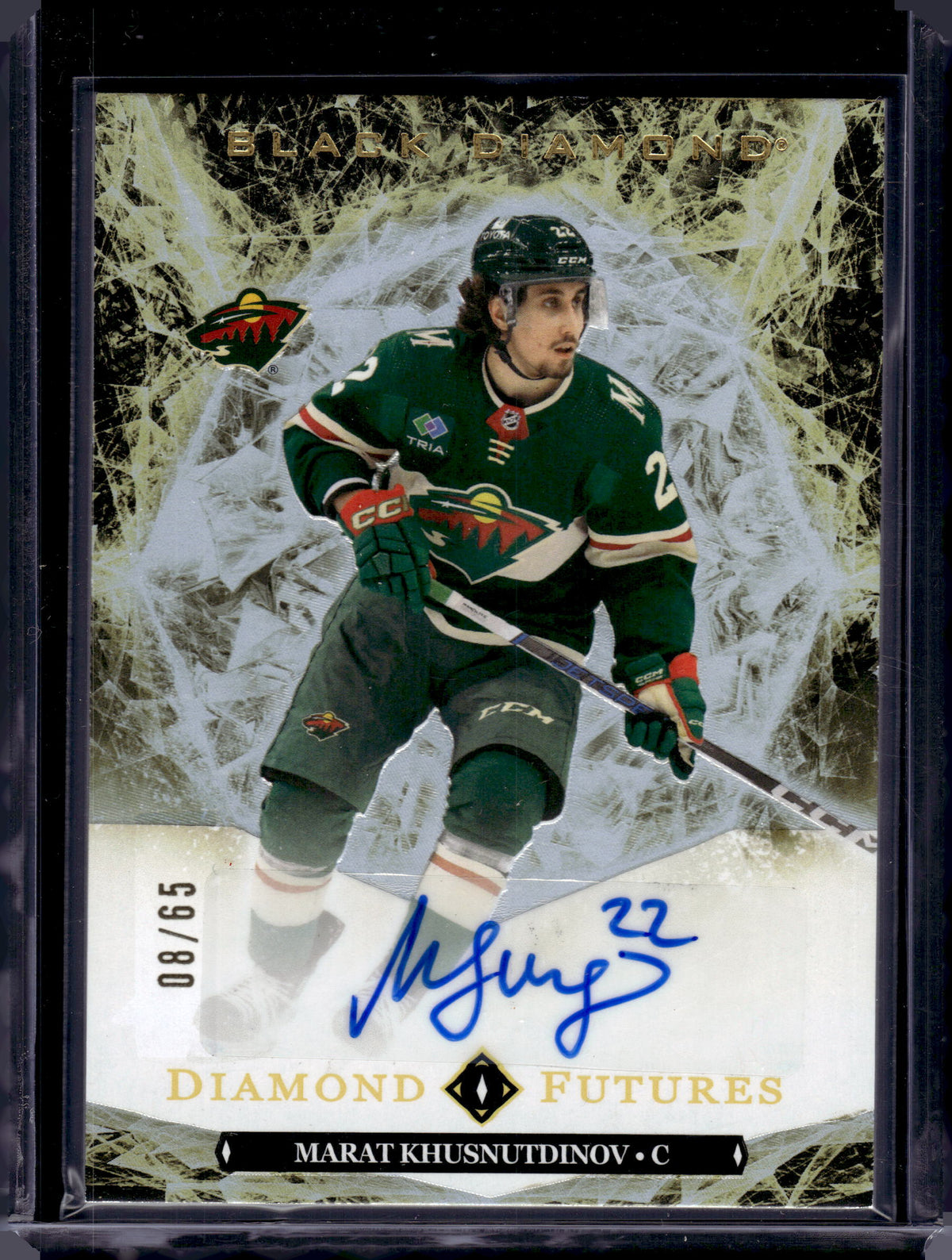 2024 Upper Deck Black Diamond Futures Marat Khusnutdinov #BDF-MK /65 Auto