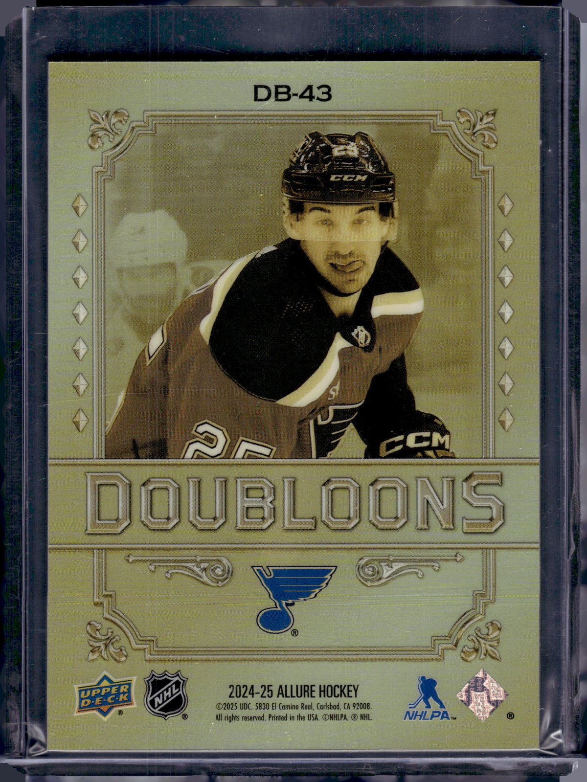 2025 Upper Deck Allure Doubloons Jordan Kyrou #DB-43