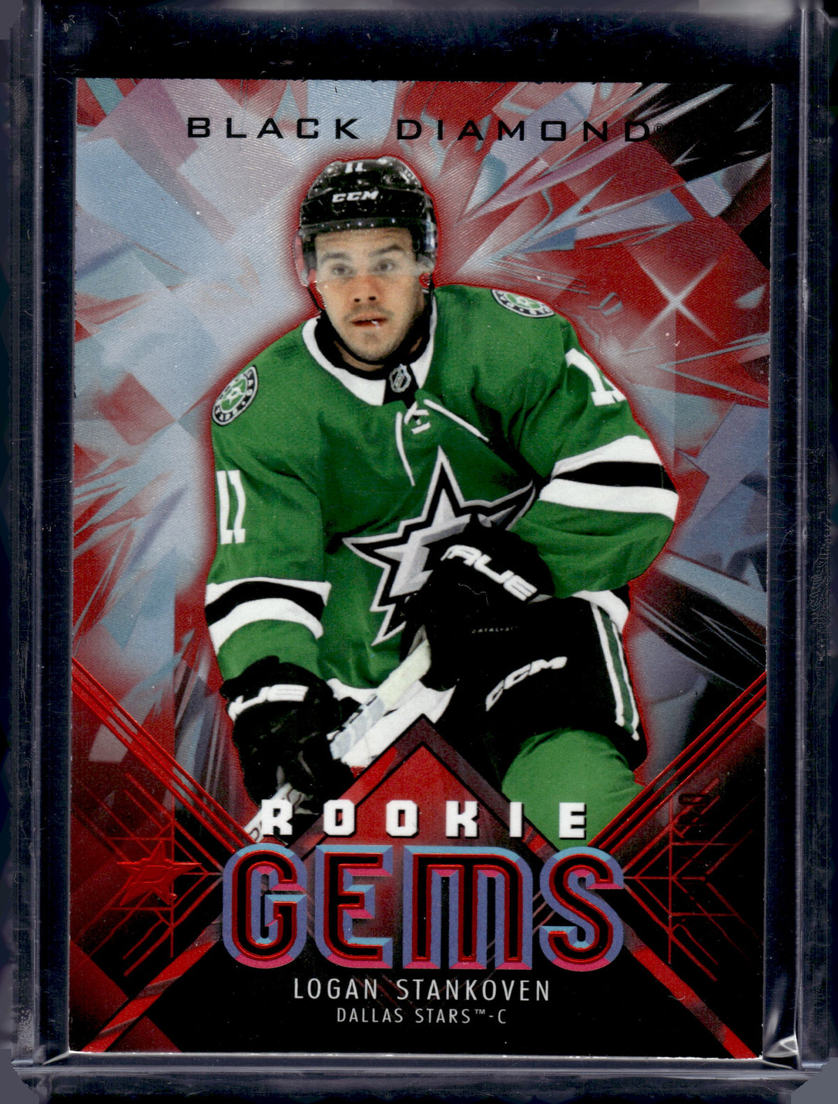 2024 Upper Deck Black Diamond Rookie Gems Logan Stankoven #RG-LS /100