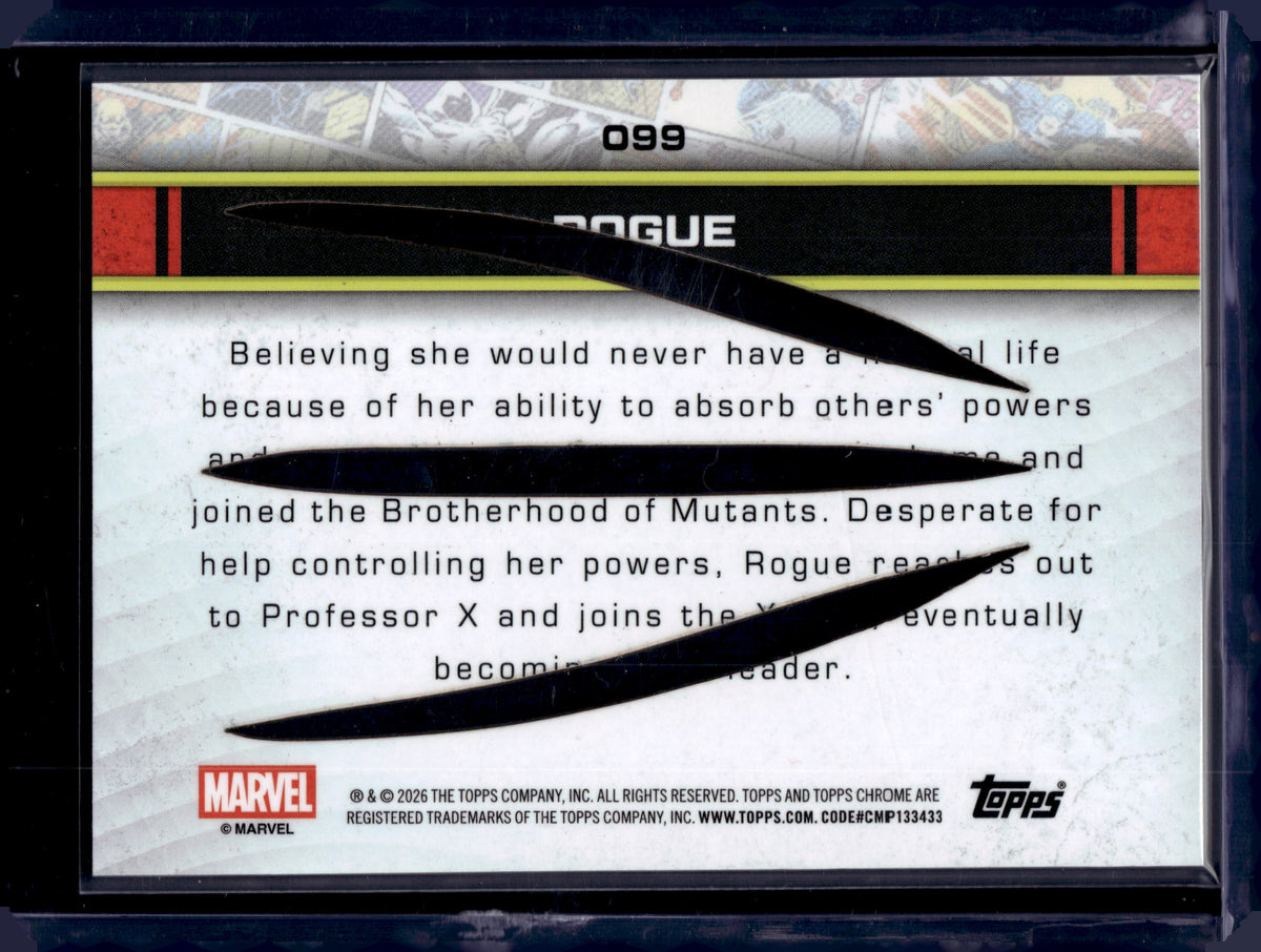 2026 Topps Chrome Marvel Rogue 17 / 20 Die-Cut #099