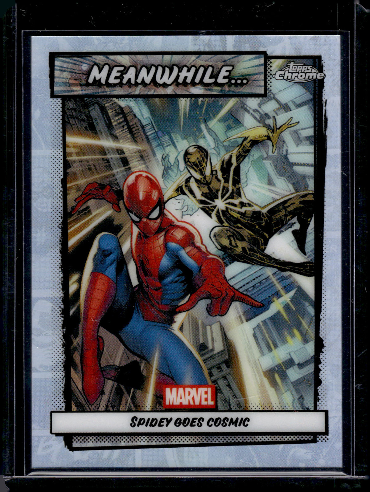 2026 Topps Chrome Marvel Spidey Goes Cosmic Insert #MW-11