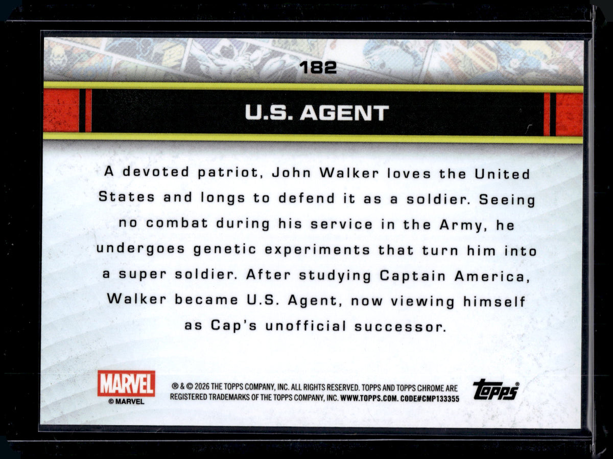 2026 Topps Chrome Marvel U.S Agent 16/50 #182