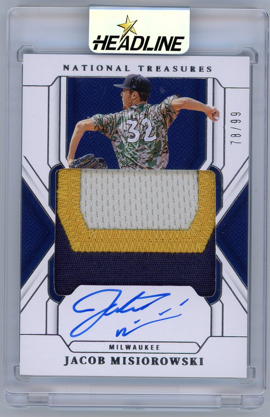 2025 Panini National Treasures Jacob Misiorowski #TMS-JM /99 Memorabilia