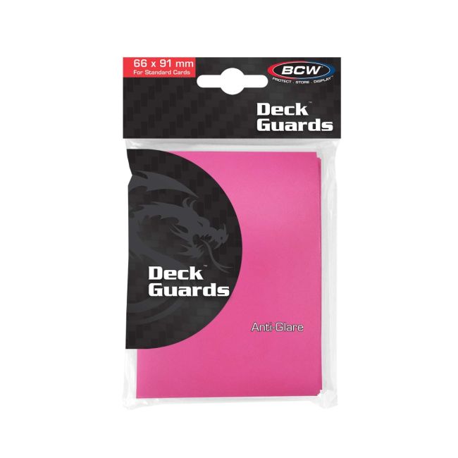 BCW Deck Guard Double Matte Sleeves - Pink