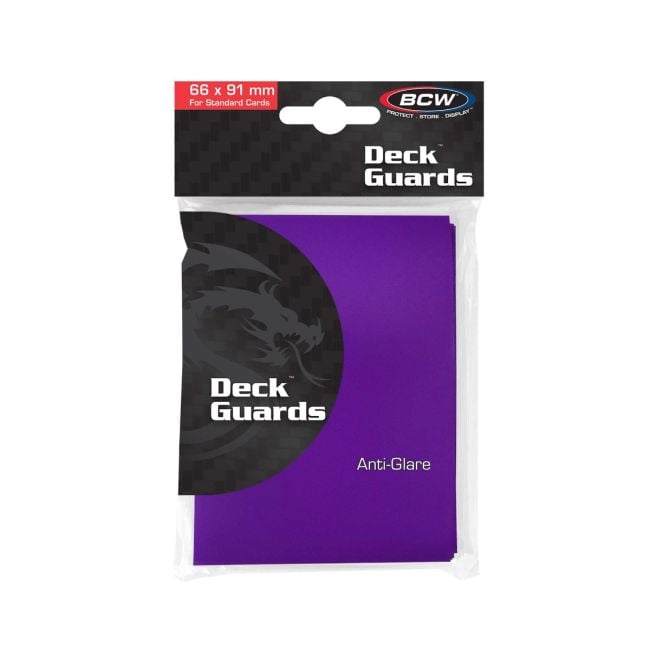 BCW Deck Guard Double Matte Sleeves - Purple