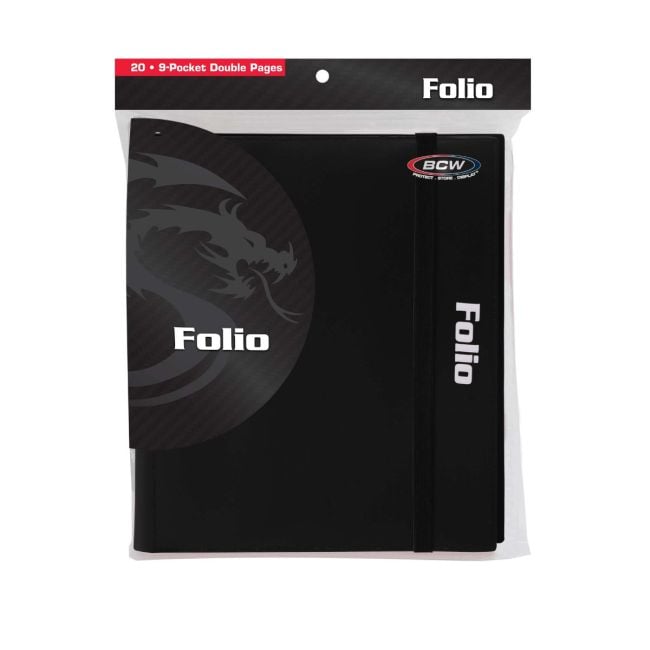 BCW 9-Pocket Card Folio - Black