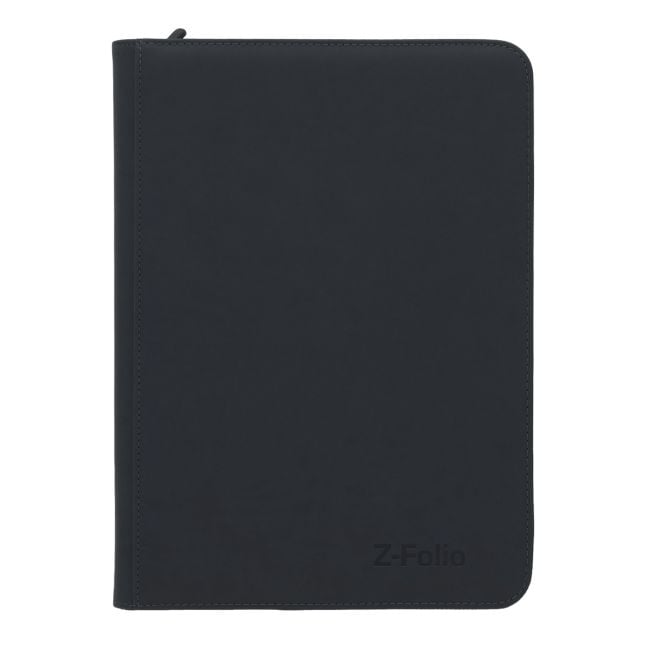 BCW Z-Folio 9-Pocket Zipper Binder - Black