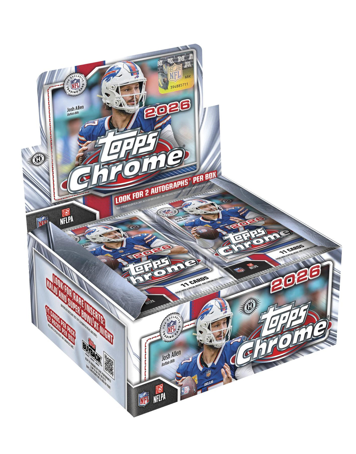 2026 Topps Chrome Football Hobby Jumbo Box