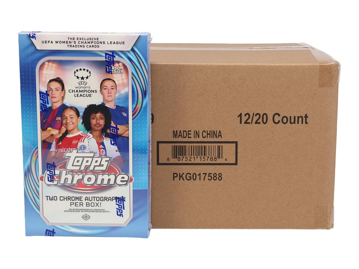 2025/26 Topps Chrome Women's UEFA Champions League Soccer Hobby 12-Box Case