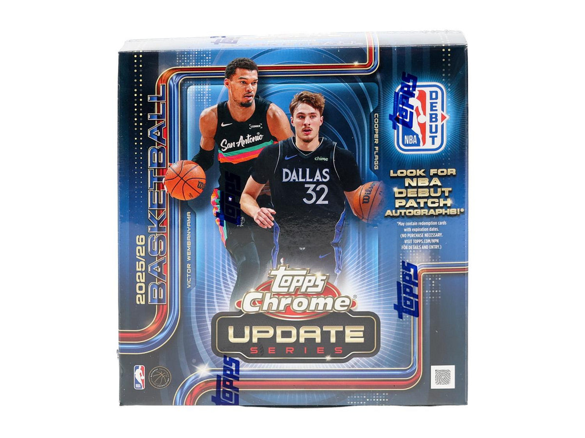 2025-26 Topps Chrome Update Series Basketball Mega Box