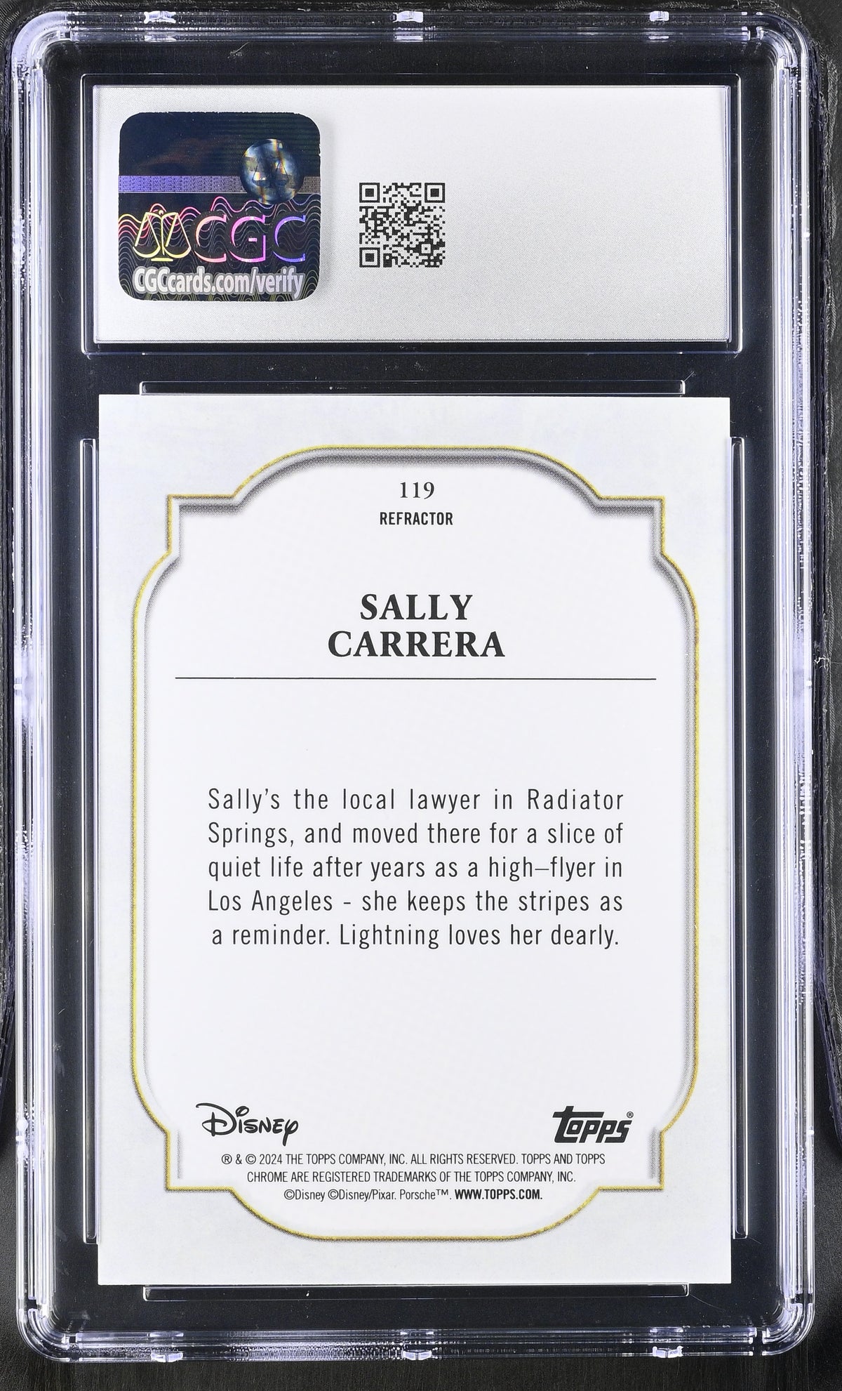 2024 Topps Disney Chrome Sally Carrera #119 CGC 8