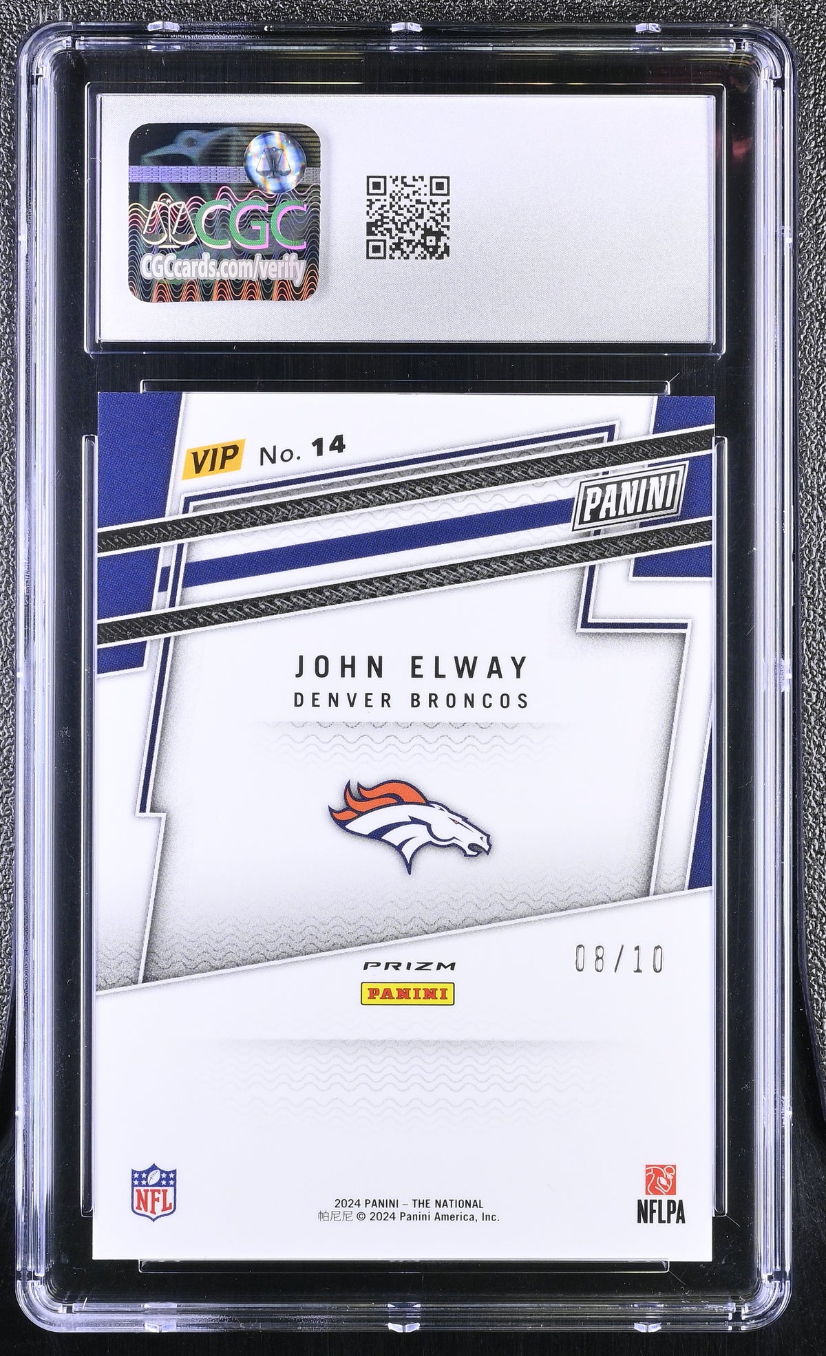 2024 Panini The National Vip John Elway #14 CGC 9