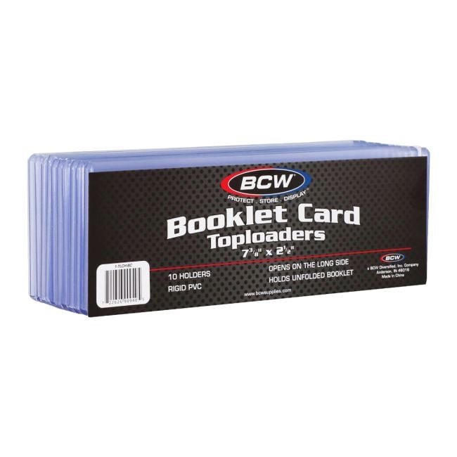 BCW Booklet Card Topload Holders - 10 pack