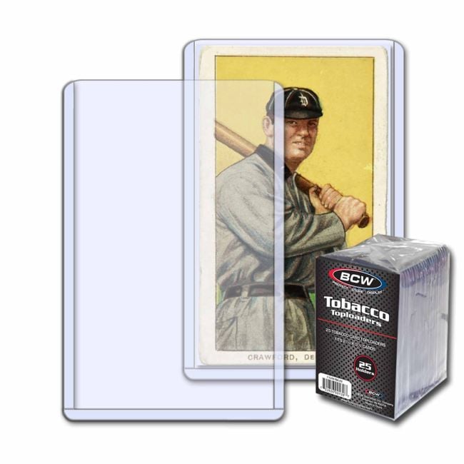 BCW Tobacco Card Topload Holders - 25 pack