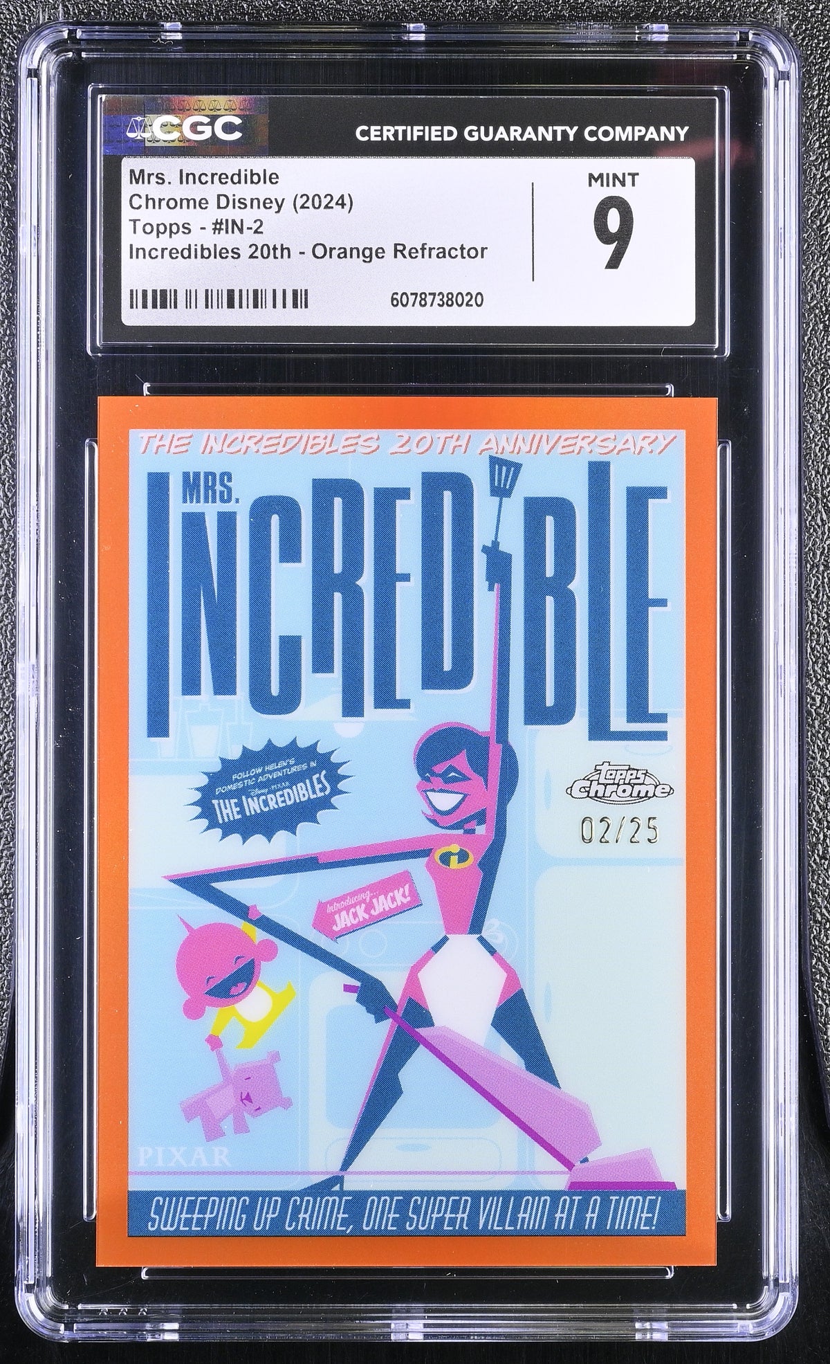 2024 Disney Chrome Mrs. Incredible 02/25 #IN-2 CGC 9