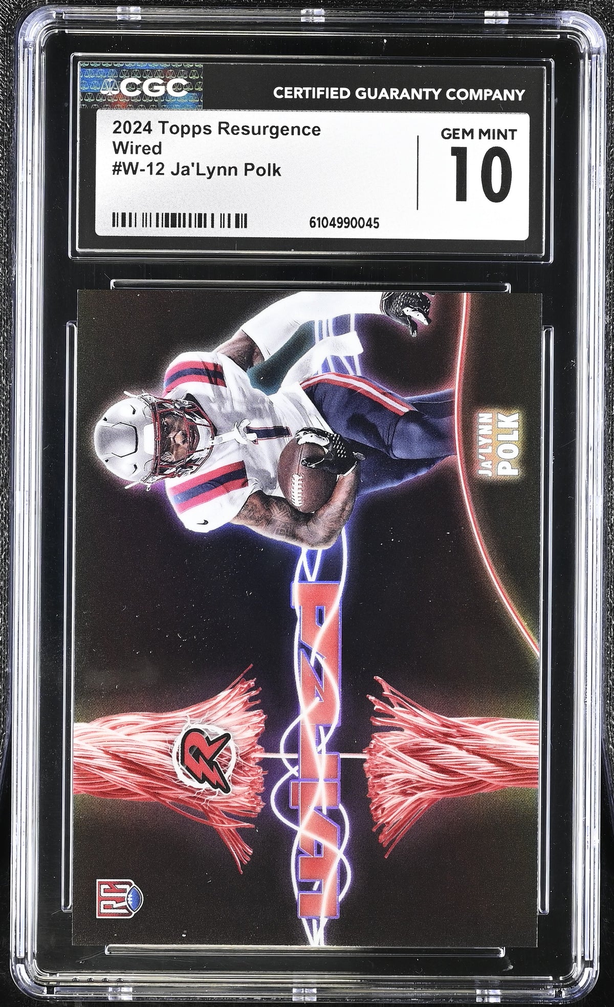 2024 Topps Resurgence Ja'Lynn Polk #W-12 Wired CGC 10