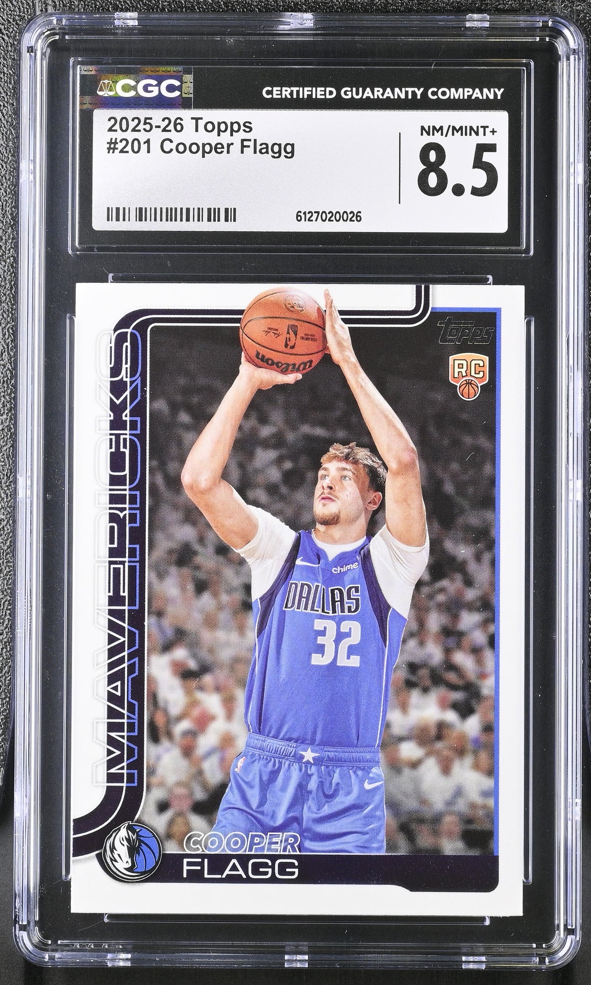 2025-26 Topps Cooper Flagg #201 CGC 8.5