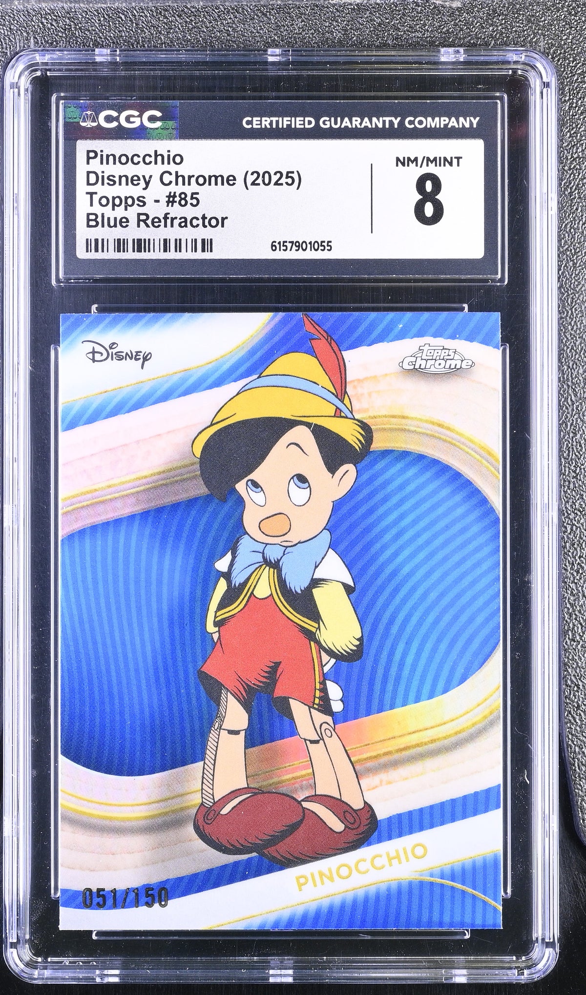 2025 Topps Disney Chrome Pinocchio 051/150 #85 CGC 8