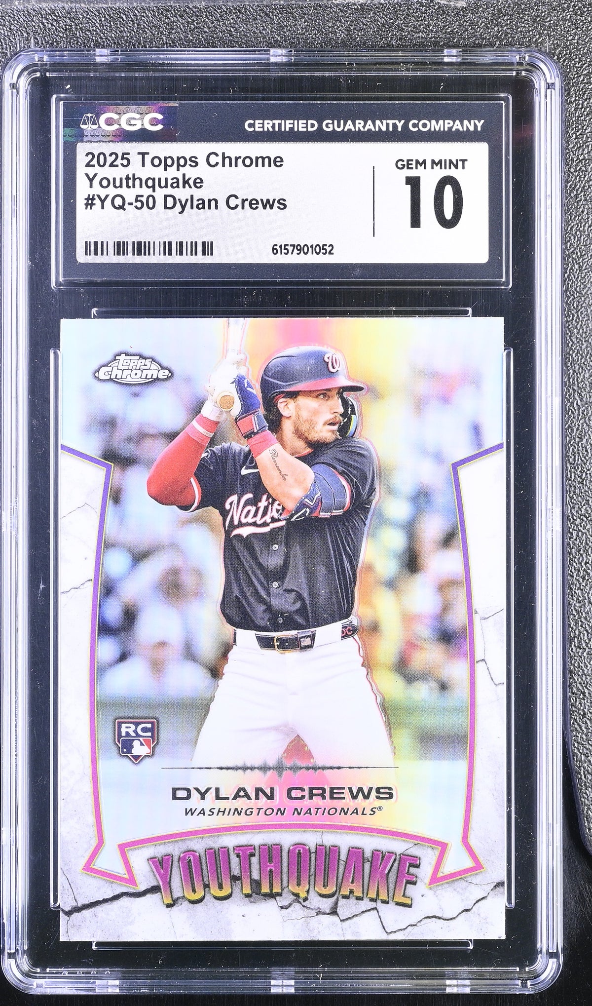 2025 Topps Chrome Dylan Crews #YQ-50 Youthquake CGC 10