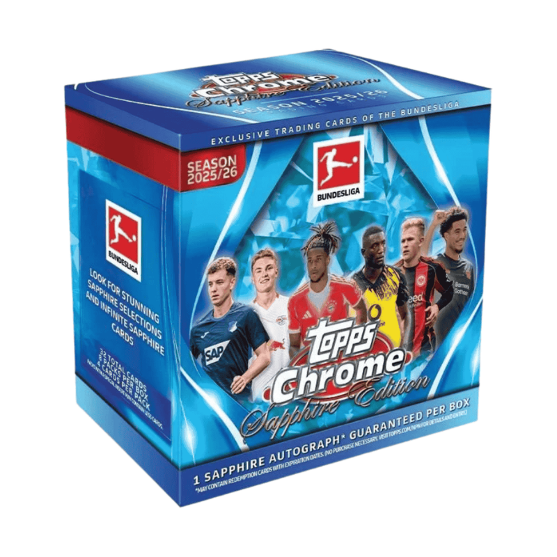 2025-26 Topps Chrome Bundesliga Soccer Sapphire Box