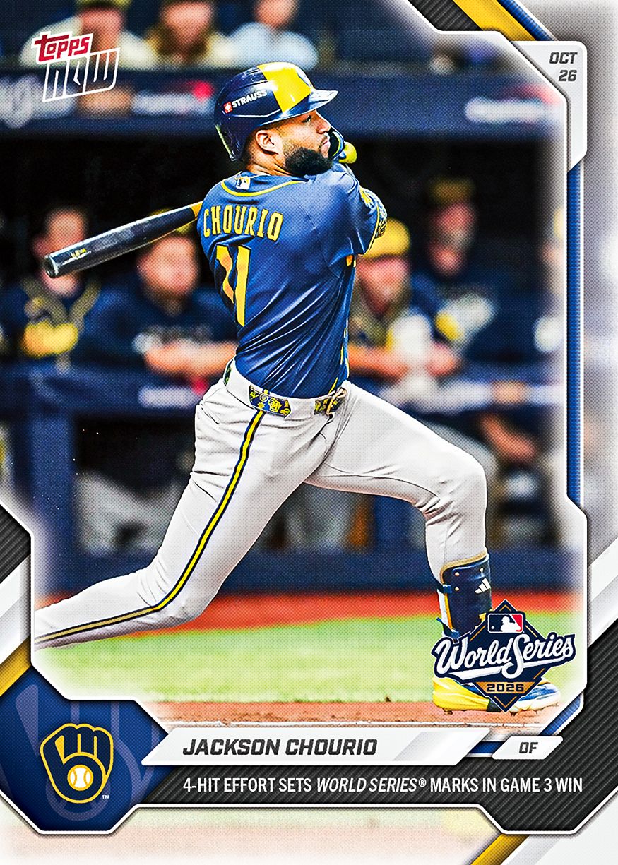 Jackson Chourio 2026 MLB Topps NOW card #821