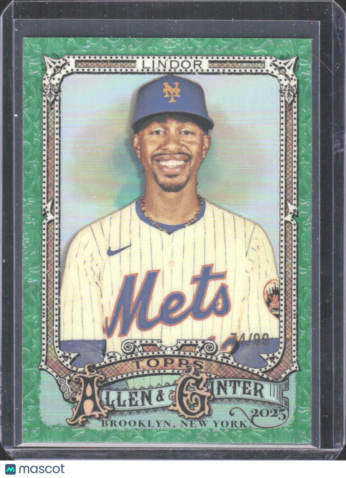 2023 Topps Allen & Ginter Francisco Lindor #110 Green 74/99