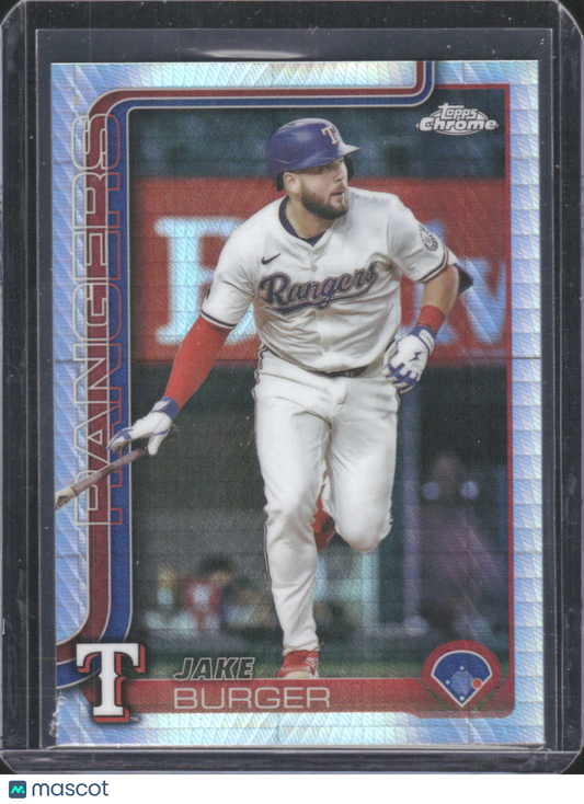 2025 Topps Chrome Update Series Jake Burger #USC37 Prism Refractor