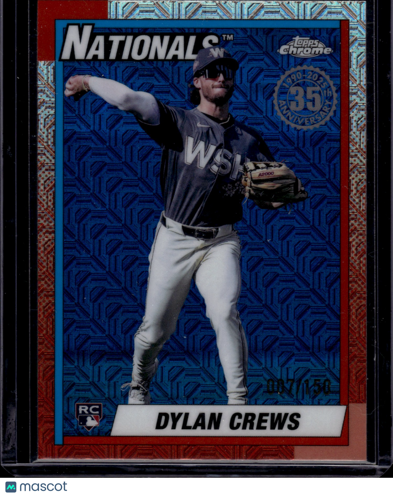 2024 Topps Chrome 1989 Topps Dylan Crews #T89C-144 Mojo Refractor 007/150 RC