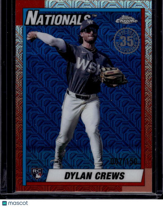 2024 Topps Chrome 1989 Topps Dylan Crews #T89C-144 Mojo Refractor 007/150 RC
