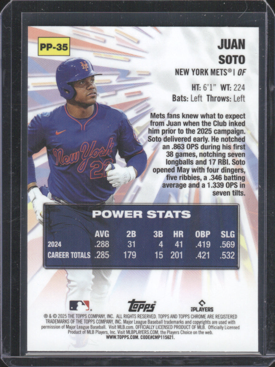 2025 Topps Chrome Power Players Juan Soto #PP-35