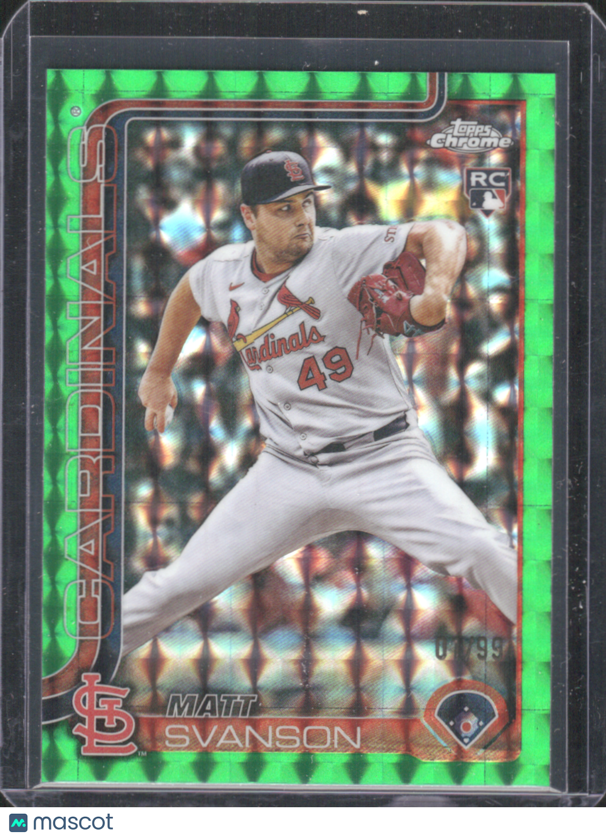 2025 Topps Chrome Matt Swanson #USC5 Green X-Fractor RC