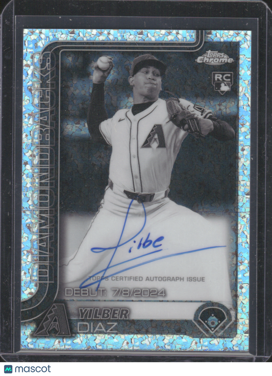 2025 Topps Chrome Rookie Debut Autographs Yilber Diaz #CRDA-YD RC