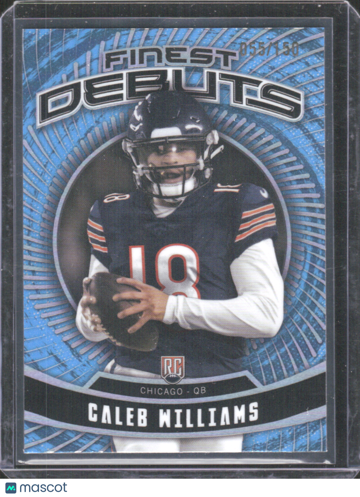 2024 Topps Finest Debuts Caleb Williams #D-2 RC 055/150