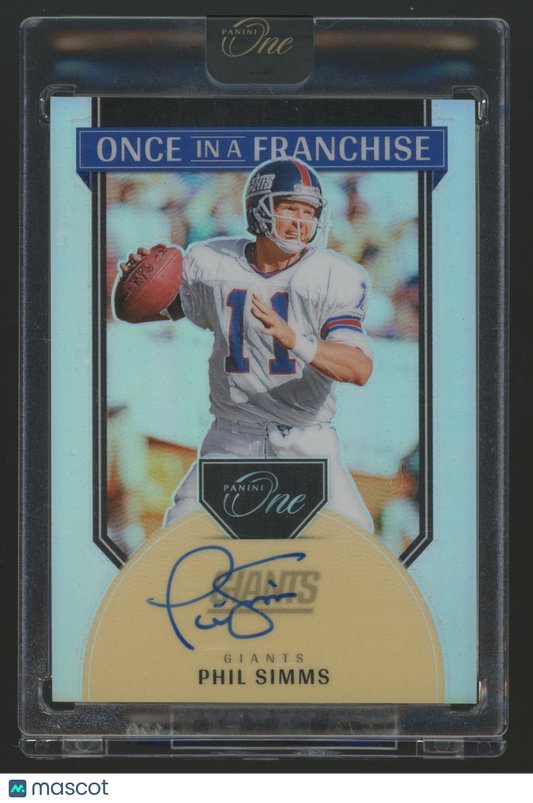 2025 Panini One Once in a Franchise Phil Simms #335 Prizm 25/99