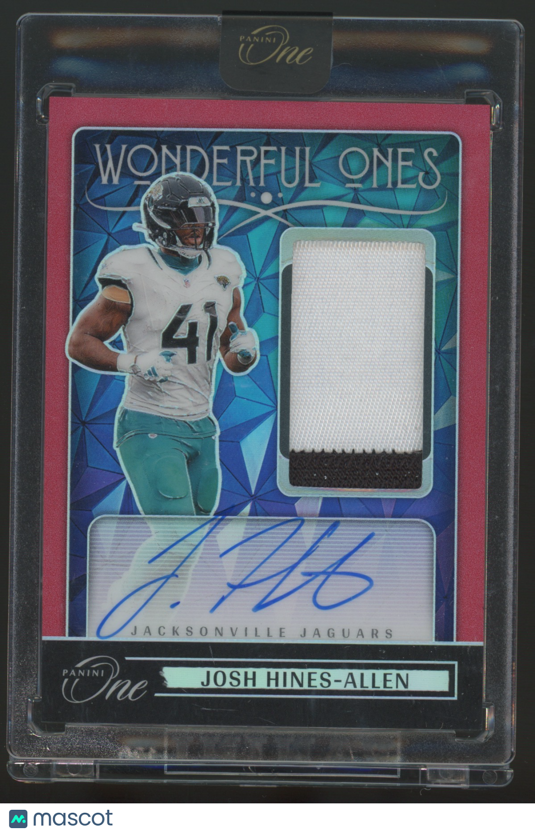 2025 Panini One Football Josh Hines-Allen #372 Prizm Patch 11/60