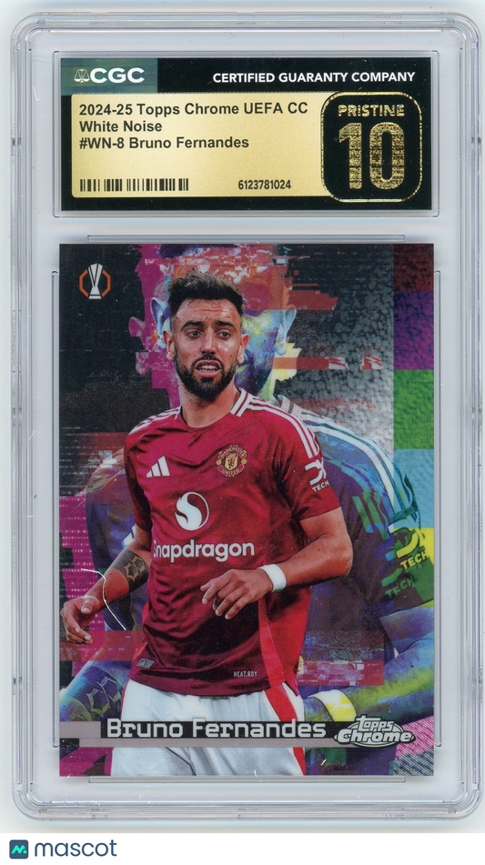 2025 HL-P04 Topps Chrome UEFA Club Comp Bruno Fernandes #WN-8 White Noise