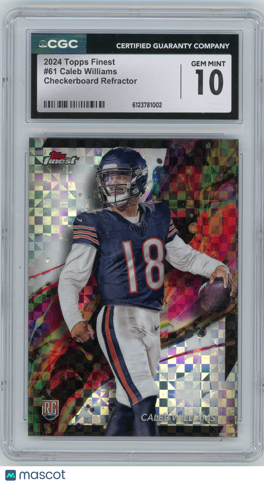 2024 HL-P04 Topps Finest Caleb Williams #61 Checkerboard Refractor RC