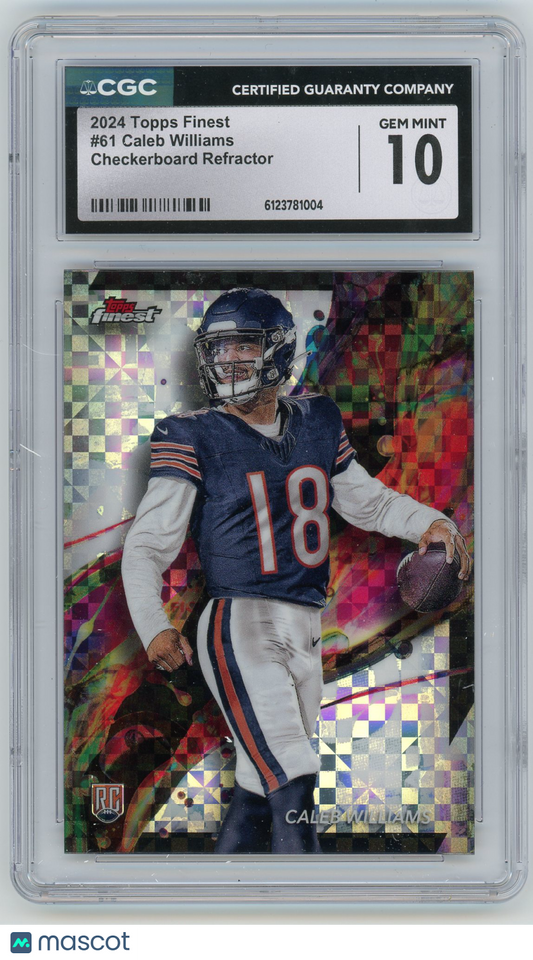 2024 HL-P04 Topps Finest Caleb Williams #61 Checkerboard Refractor RC