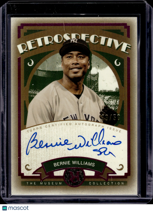 2025 HL-P02 Topps Museum Collection Retrospective Bernie Williams #RS-BW