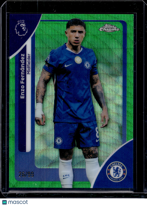 2026 HL-P02 Topps Chrome Enzo Fernández #66 Green Wave /99