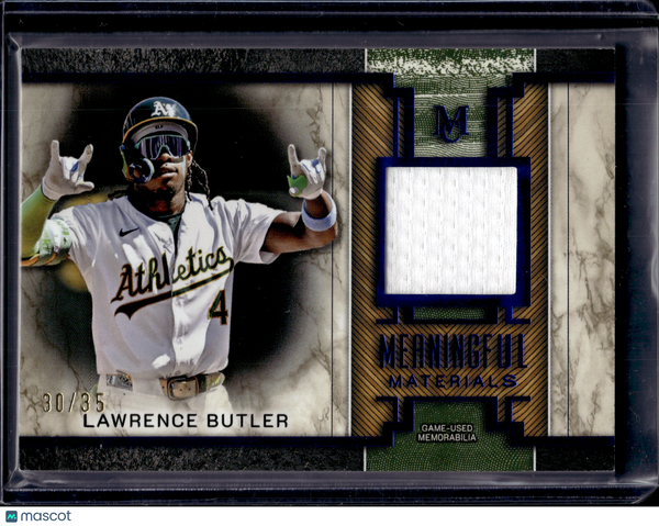 2025 HL-P02 Topps Museum Collection Lawrence Butler #MMR-LB /35 Game-Used