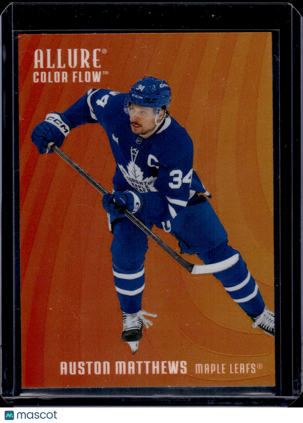 2026 HL-P02 Upper Deck Allure Color Flow Auston Matthews #CF-26 Red-Orange