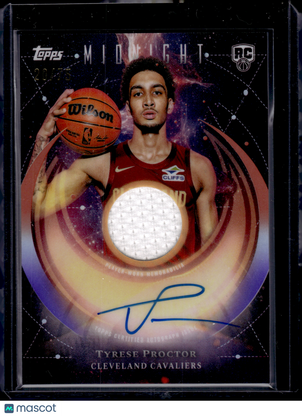 2025 HL-P02 Topps Midnight Tyrese Proctor #RJA-TP Patch RC Memorabilia
