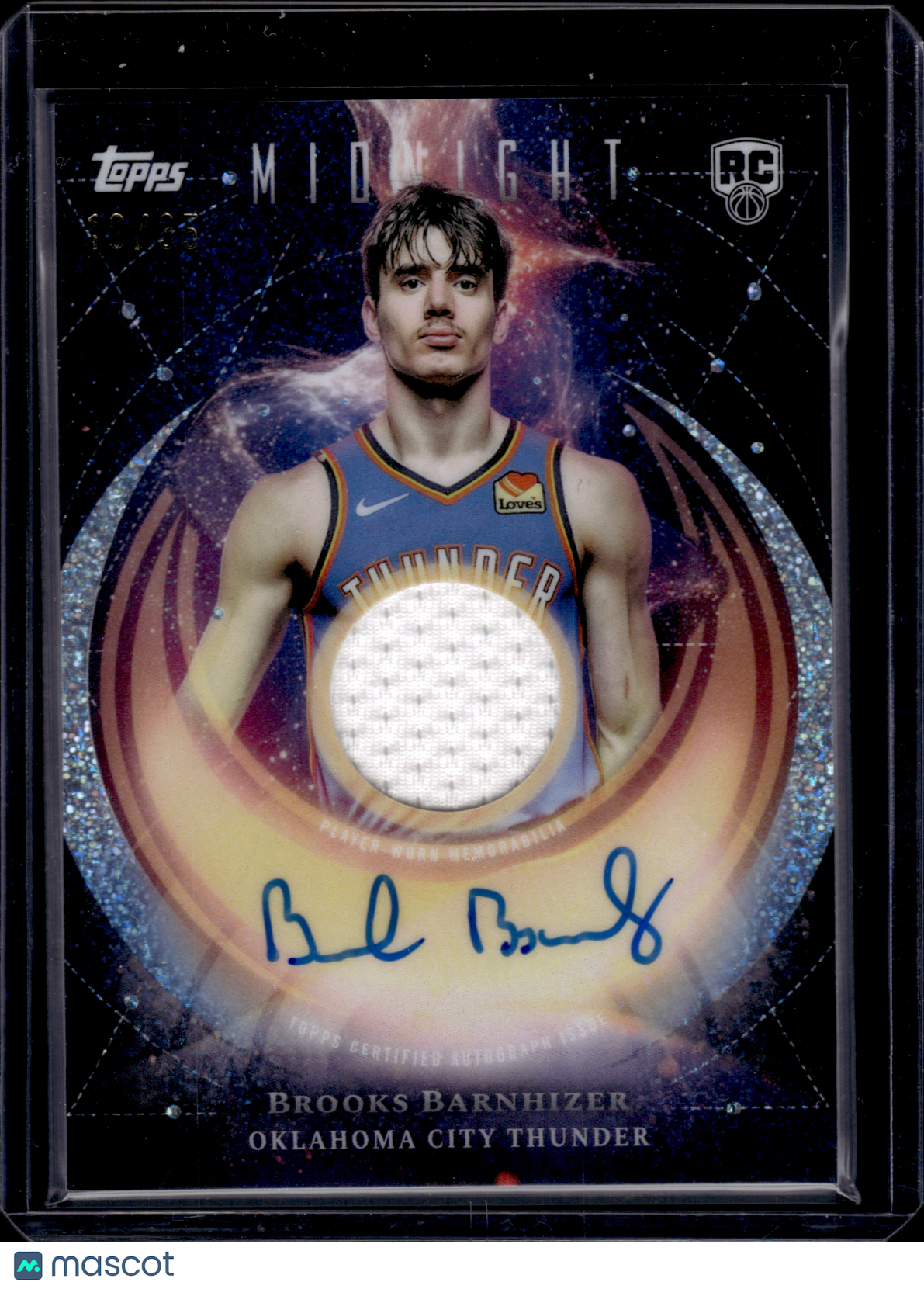 2025 HL-P02 Topps Midnight Brooks Barnhizer #RJA-BB /35 RC Memorabilia