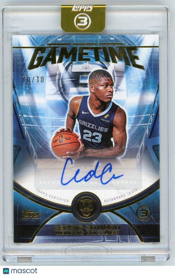 2026 HL-P02 Topps 3 Gametime Cedric Coward #GT-CC /10 RC