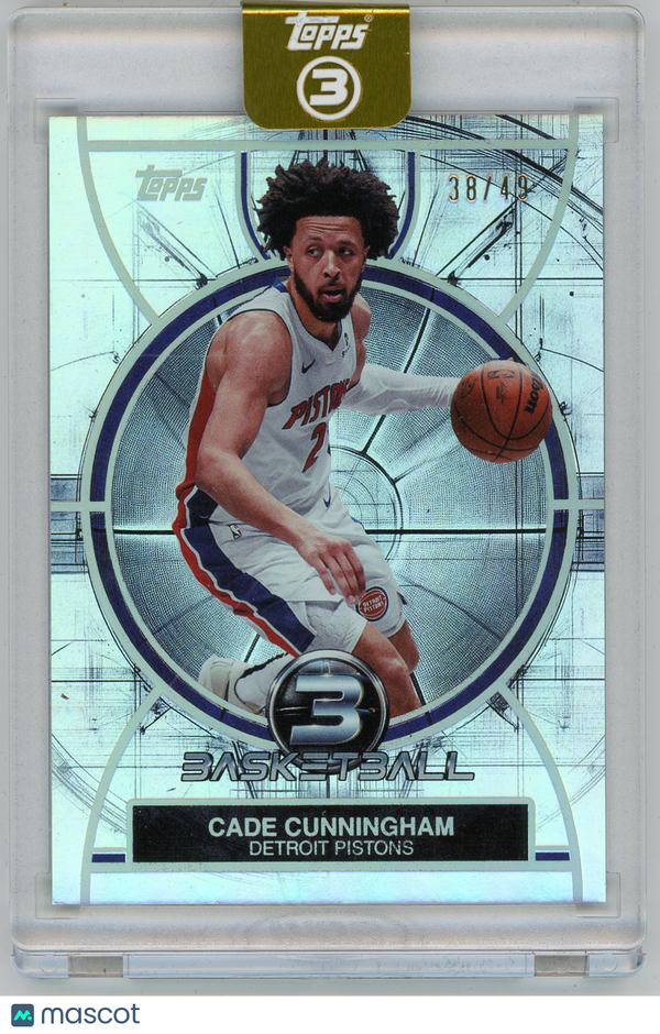 2026 HL-P02 Topps 3 Basketball Cade Cunningham #39 Silver Foil /49