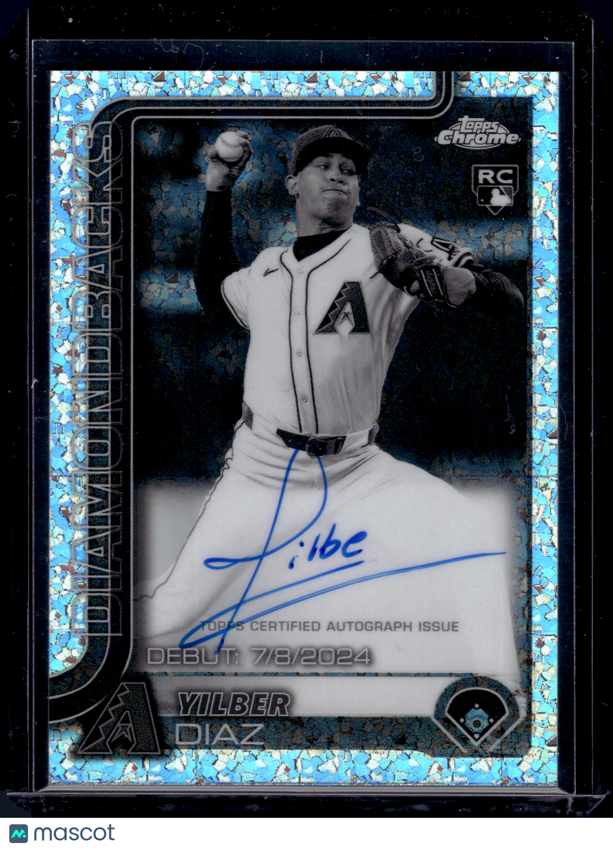 2025 HL-P10 Topps Chrome Yilber Diaz #CRDA-YD Mini Diamond Refractor RC