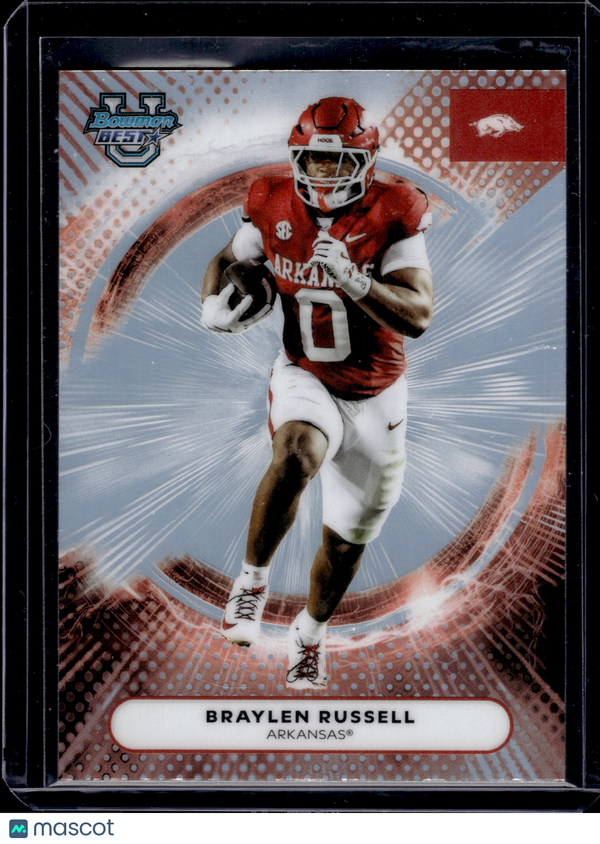 2025 HL-P10 Topps Bowman University Best Braylen Russell #30 Refractor