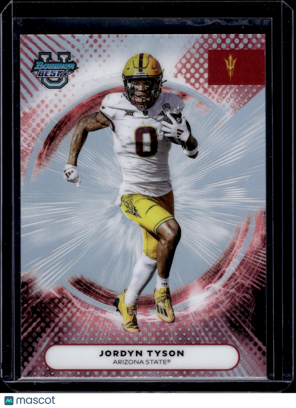 2025 HL-P10 Topps Bowman's Best Jordyn Tyson #29 Refractor
